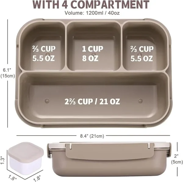 Bento Box Adult Lunch Box - Image 4