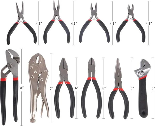 10PC Pliers&Wrench Set - Image 4